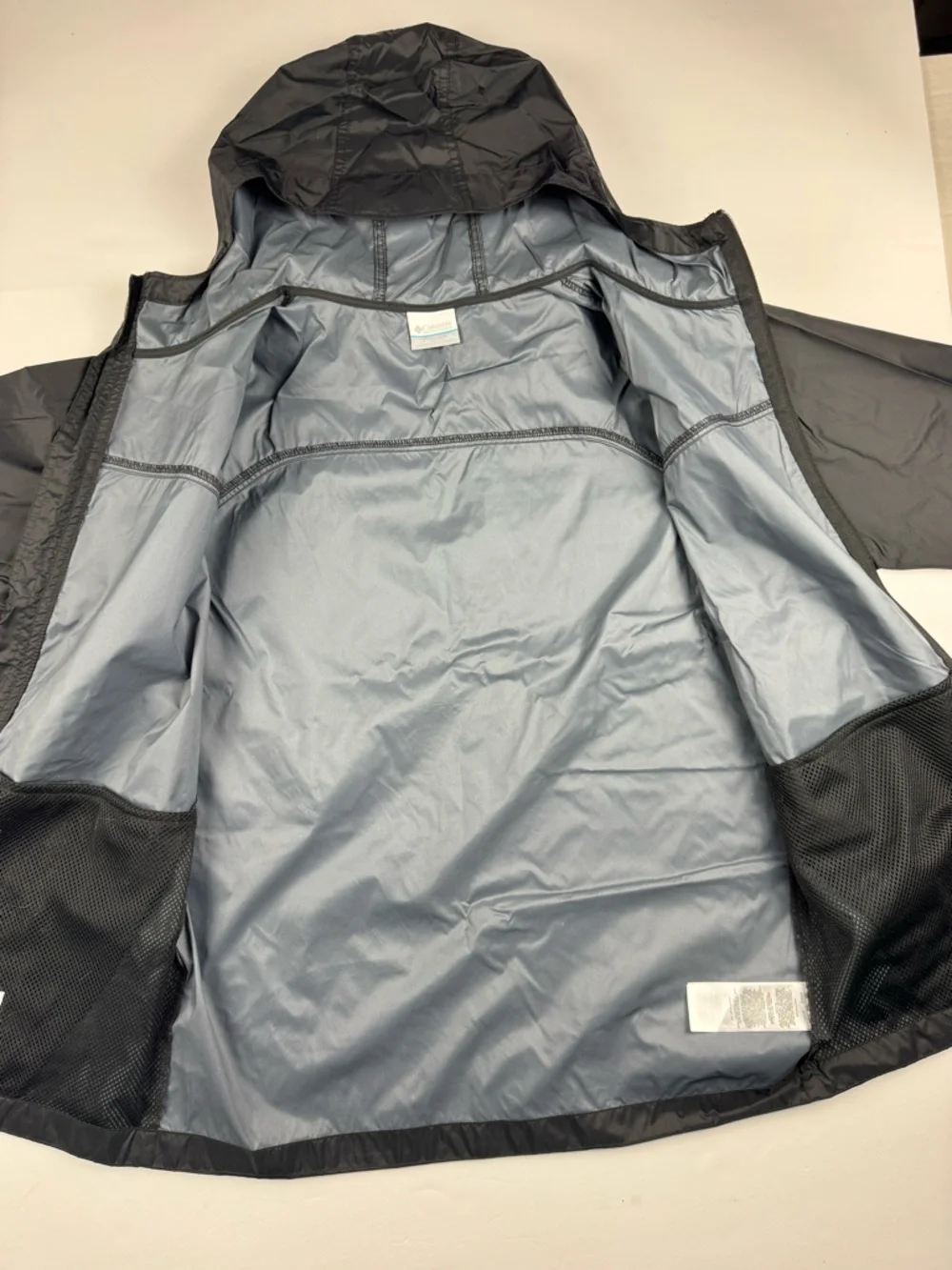 Columbia Black Kids' Hooded Windbreaker Jacket